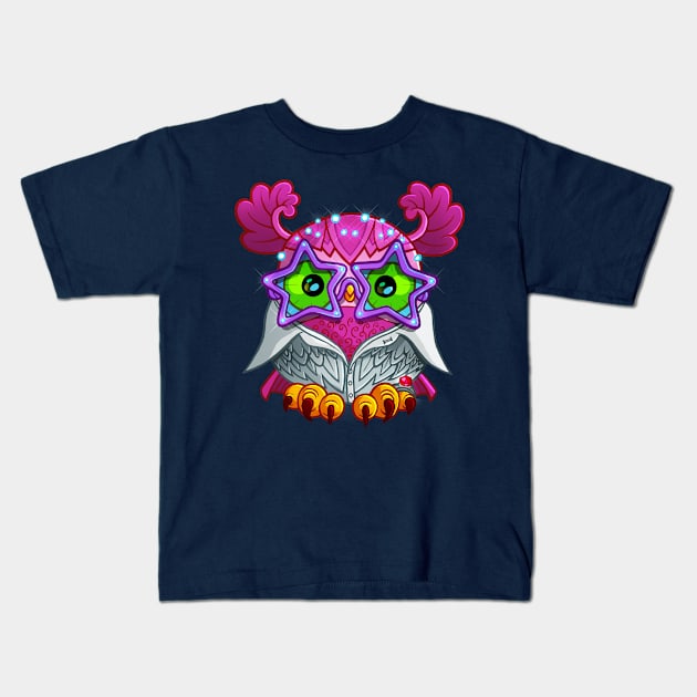 OWL-ton John Kids T-Shirt by RemcoBakker